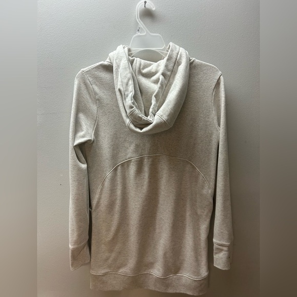 Athleta Light Gray Hoodie Sweater Dress - Picture 2 of 3